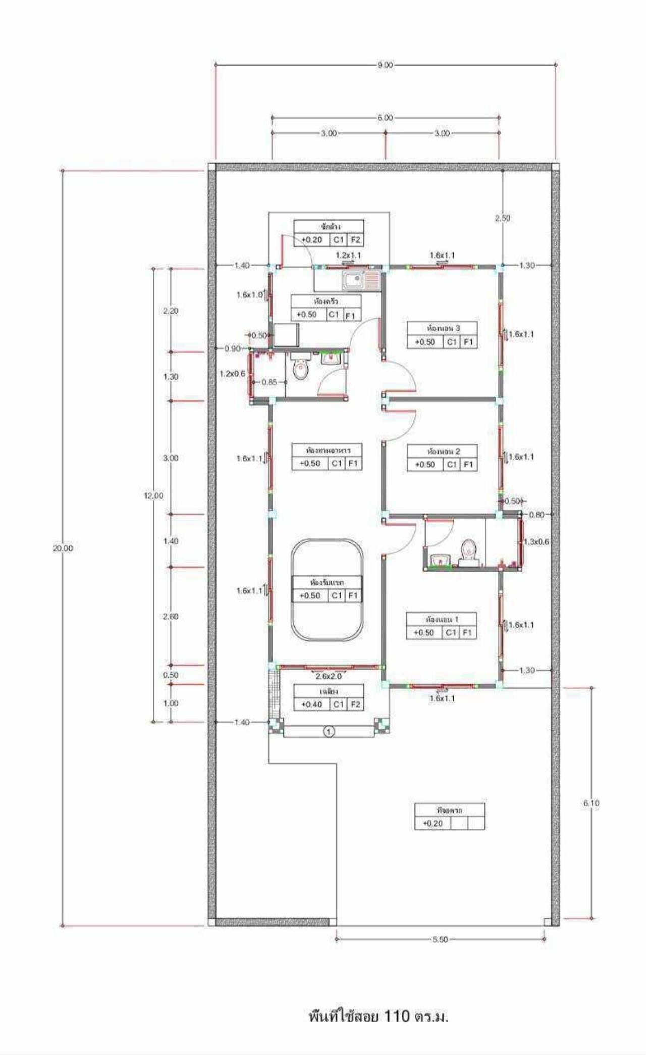 New house for sale, Ban Mon zone, San Klang