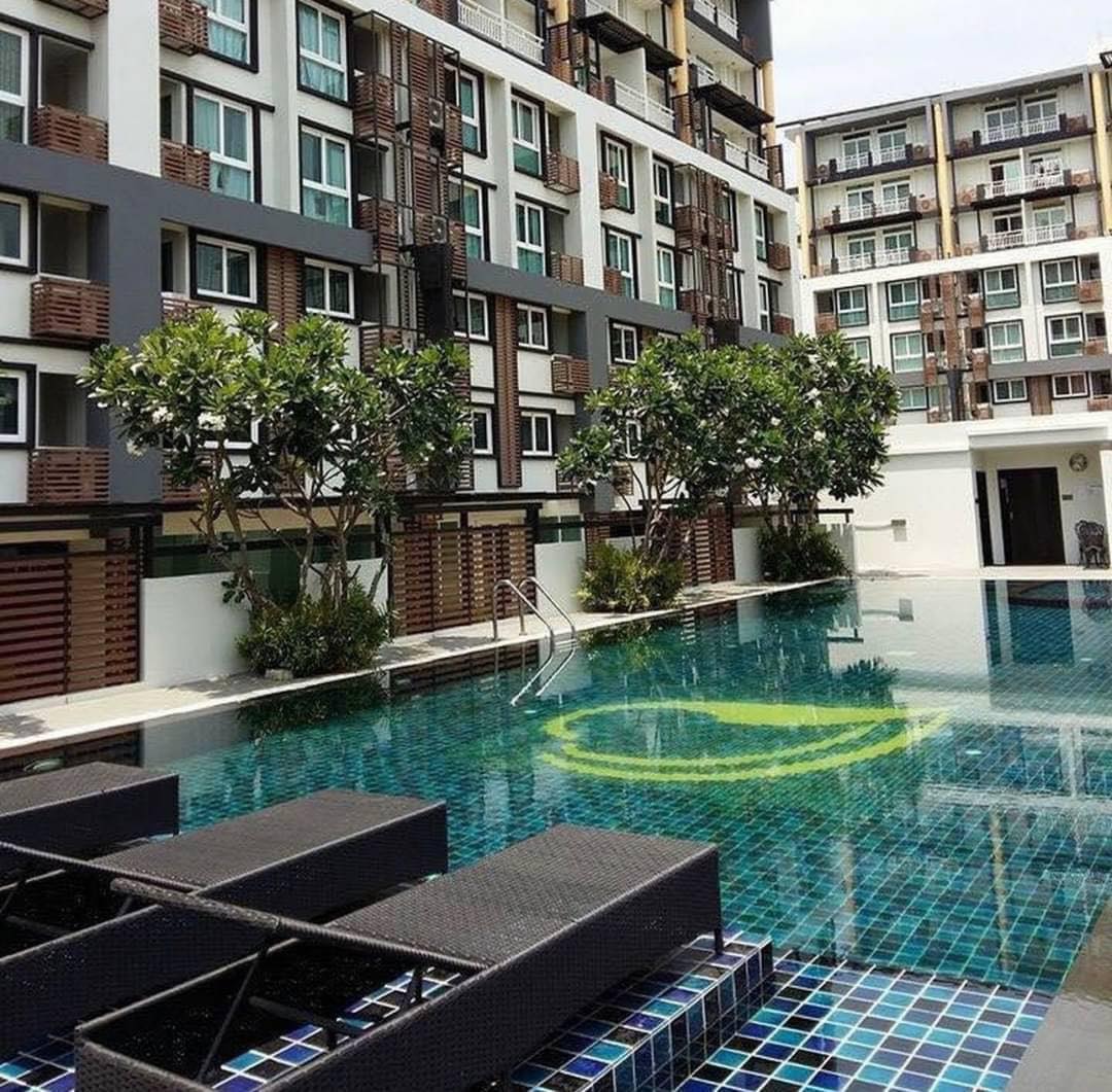 🏢 Sell/rent Condo Punna, next to Chiang Mai University, swimming pool view.