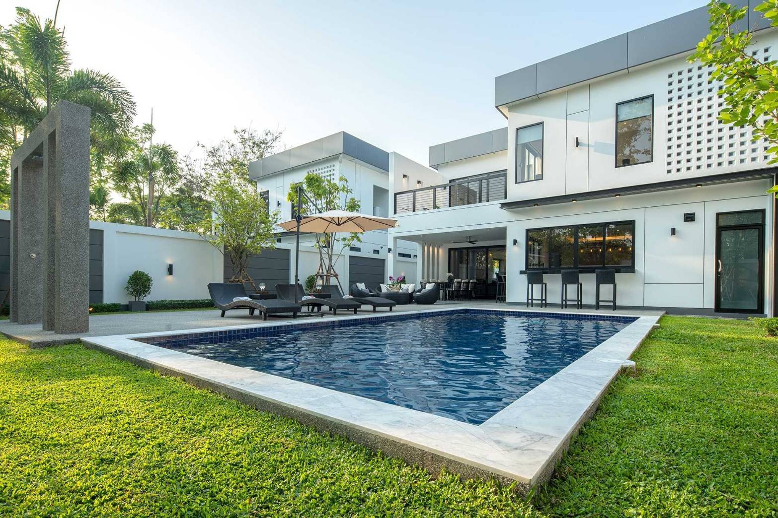 Luxury pool villa for sale / Type D 📌Baan Waen Modern Pool Villa Project